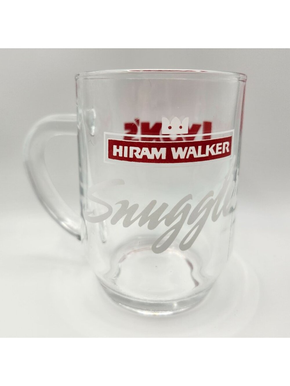 Vintage Hiram Walker Snuggler Lyons Restaurant Clear Glass Mug